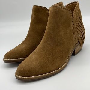 Lucky Brand Womens Freedah Brown Ankle Boots Shoes 5.5 Medium (B,M)  0598